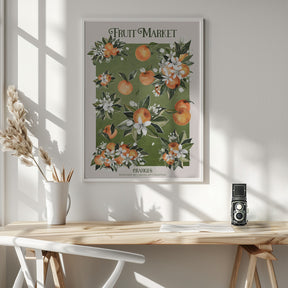 Fruit Market - Oranges Poster