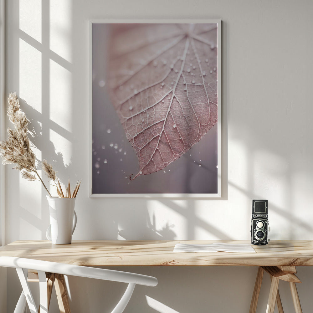 Rosy Leaf Poster