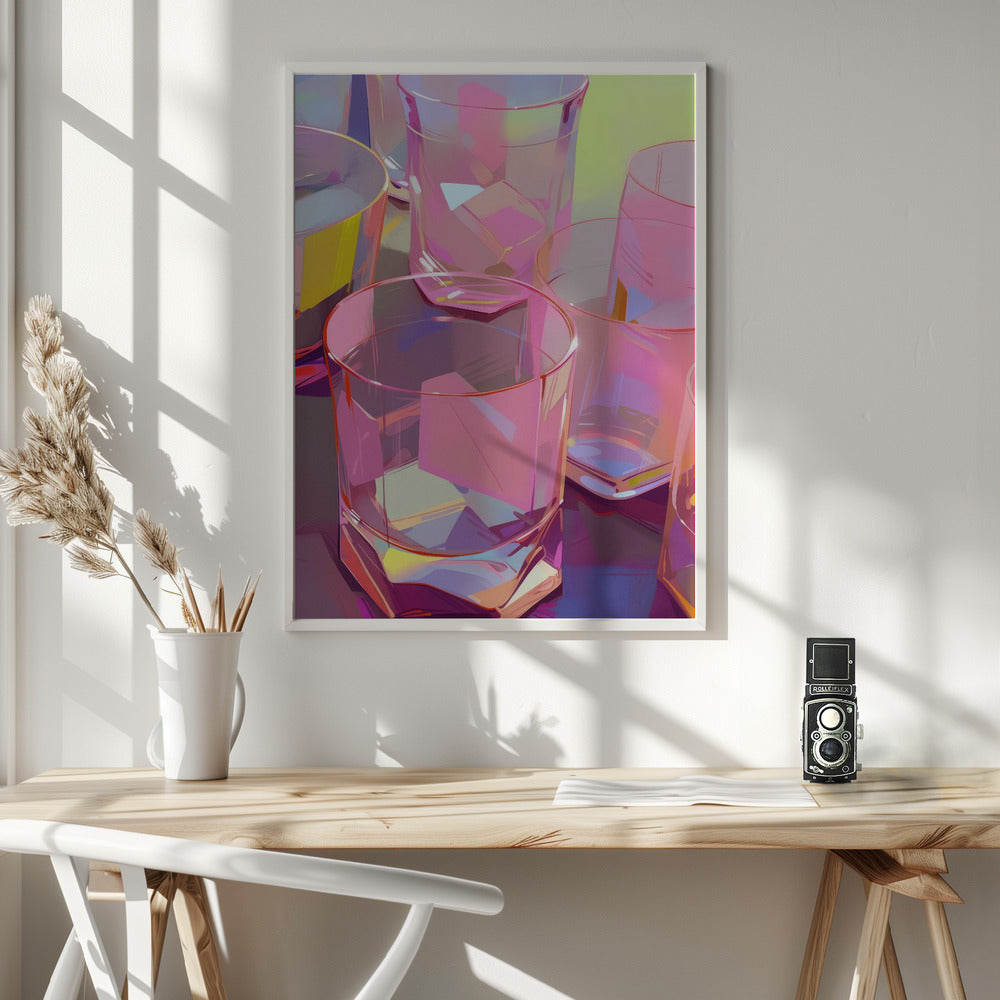 Pink Glasses Poster
