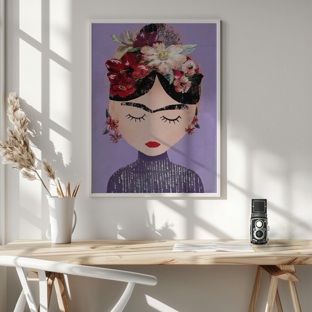 Frida (Purple) Poster