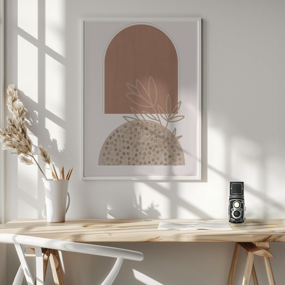 Boho Beige 1 Poster