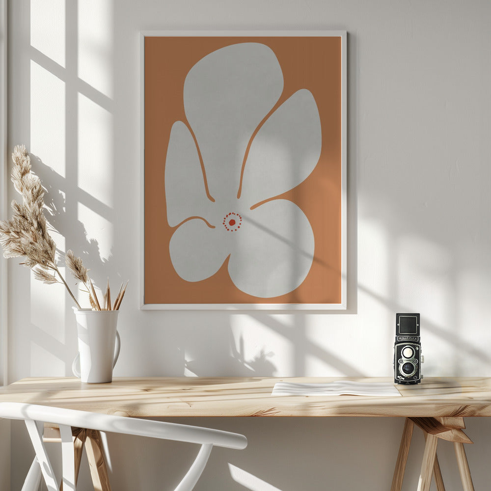 White Poppies Flower Poster