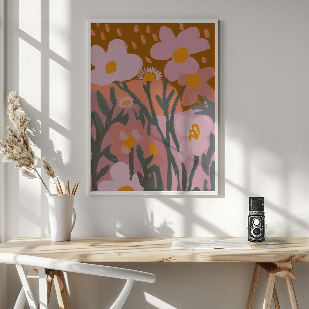 Pastel Flower Impression No 7 Poster