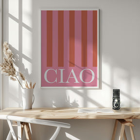 Ciao Stripes Poster