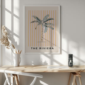 Pink and Yellow Palm Tree Poster