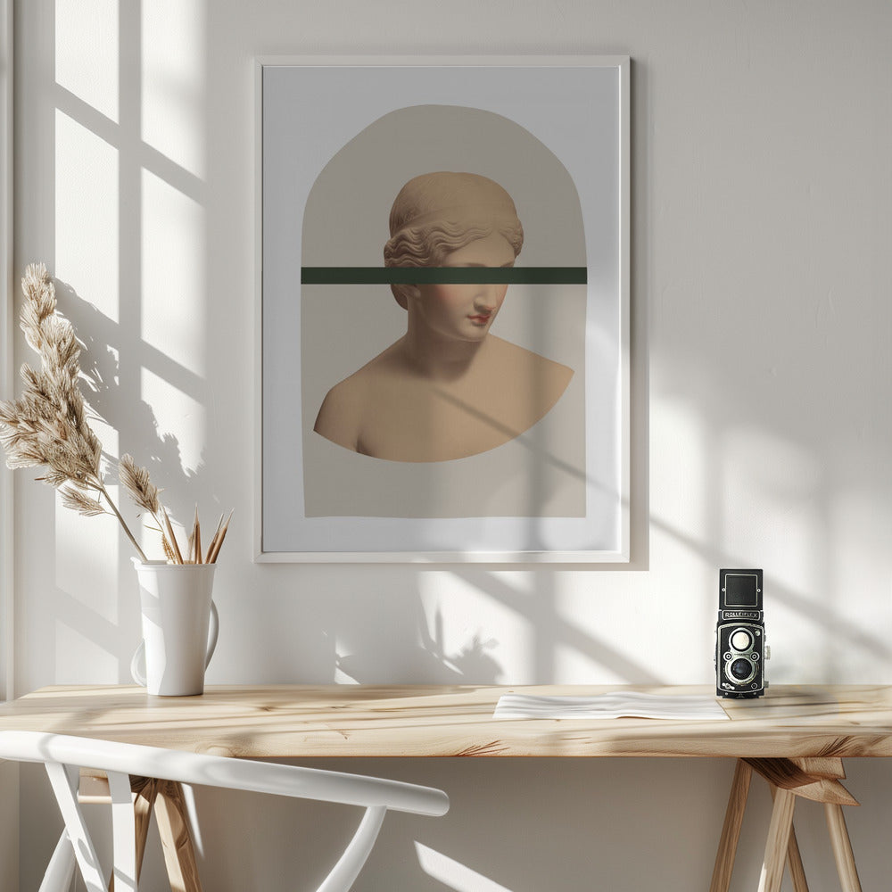 Artemis Mustard and Green Poster