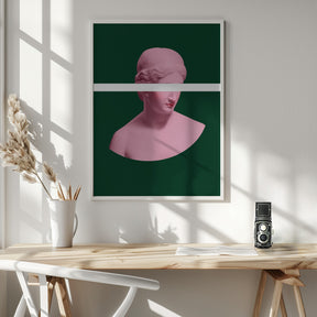 Pink and Green Artemis Poster