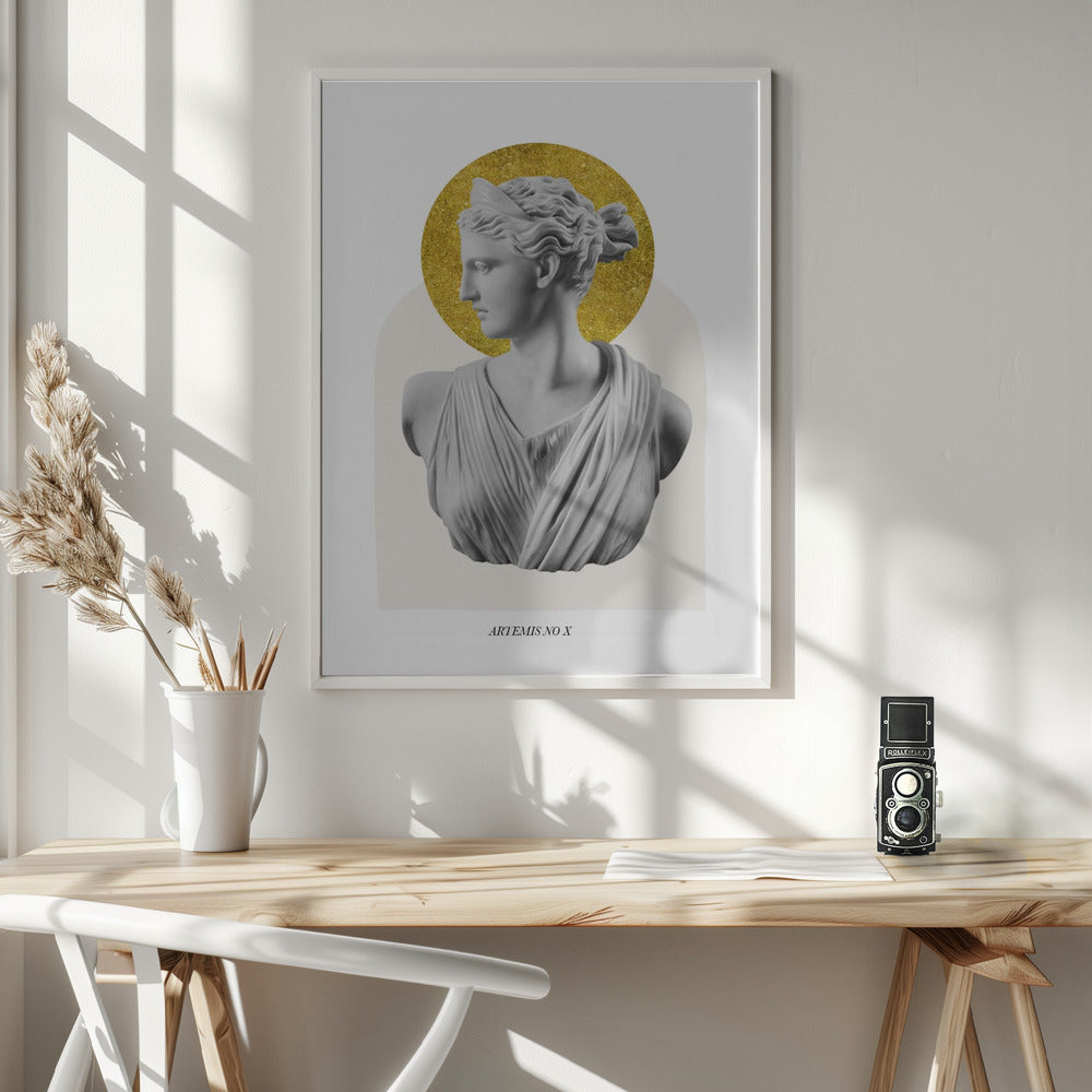 Gold Artemis Goddess Poster