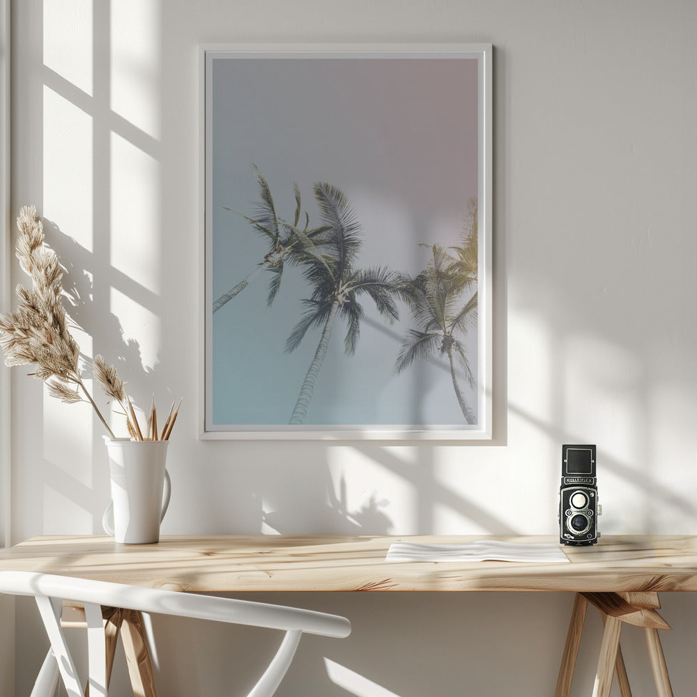 Pastel Palms Poster