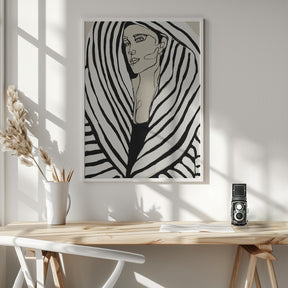 Striped Coat Poster