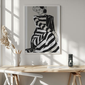 Striped Dress Poster