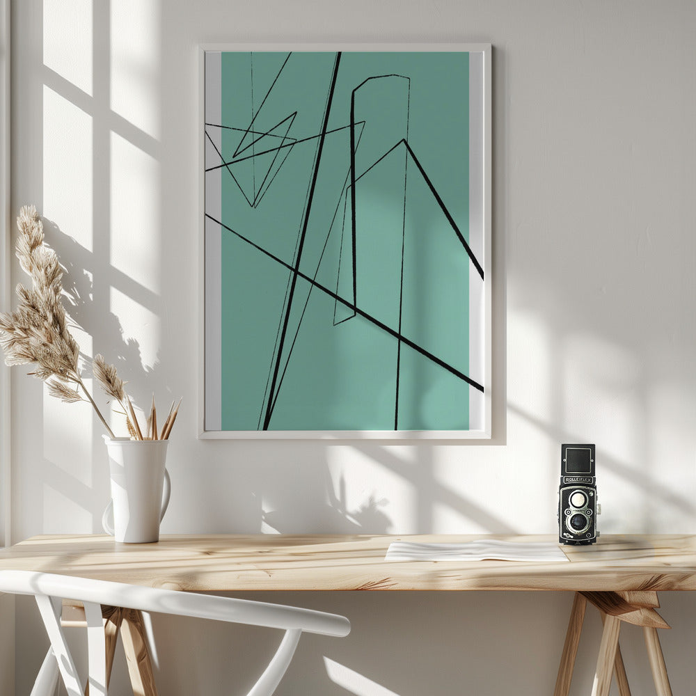 Angular Lines No 9 Poster