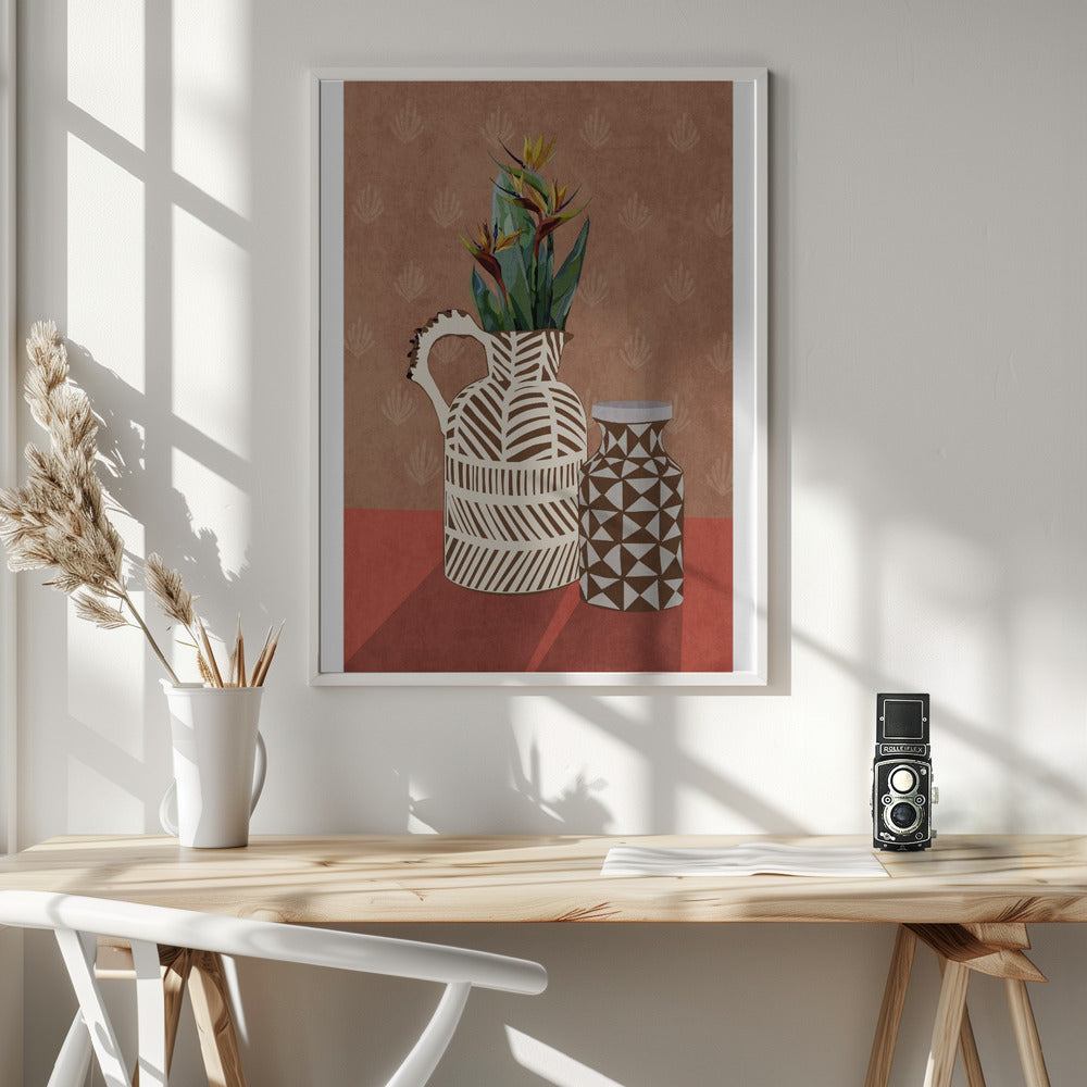 Flower Vase 4ratio 2x3 Print By Bohonewart Poster