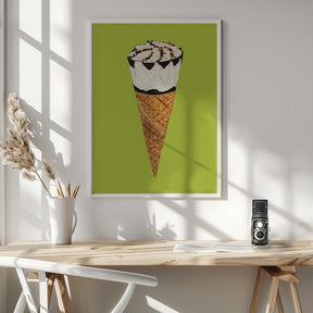 Cornetto On Pistachio Poster