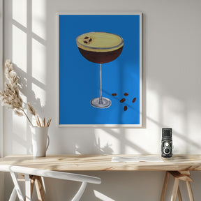 Espresso Martini Blue Poster