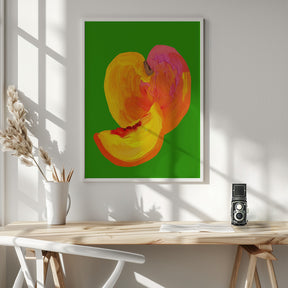 Peach Slice Love Poster