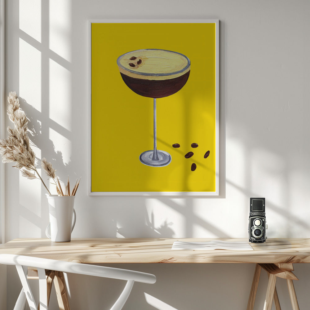 Espresso Martini Buttercup Yellow Poster