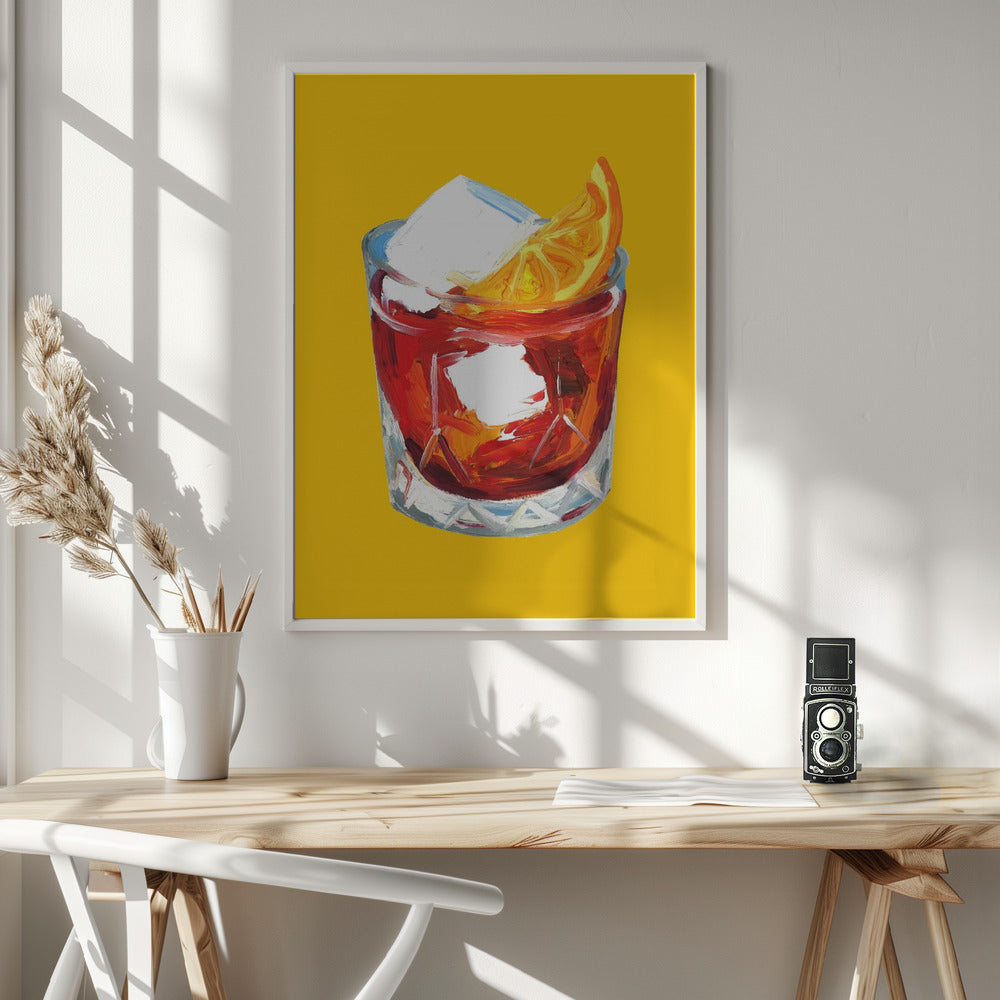 Negroni Sunshine Yellow Poster