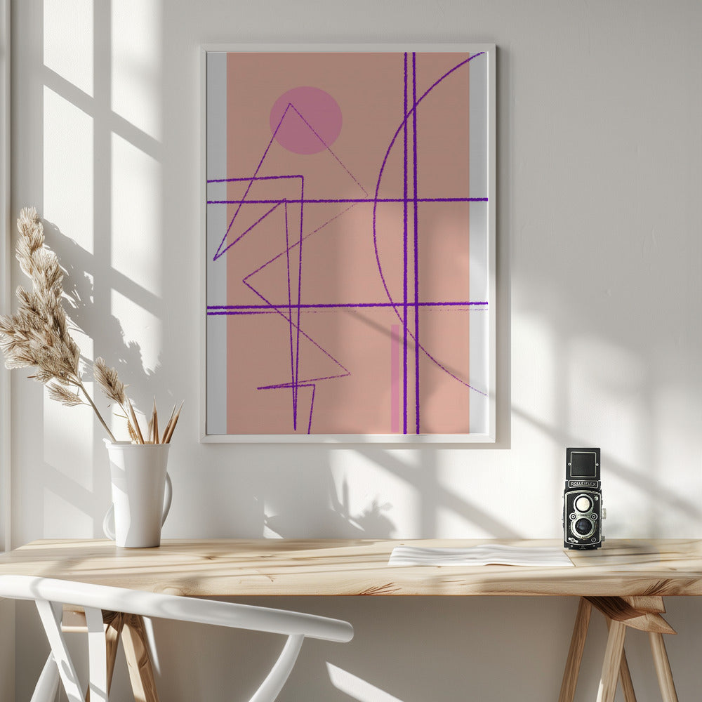 Angular Lines No 14 Poster