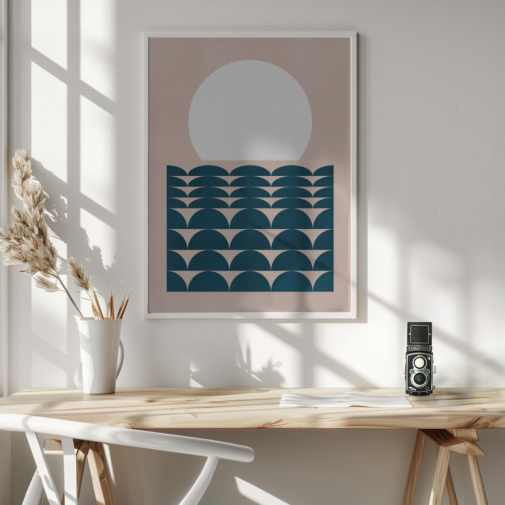 Geometrical Seascape Poster