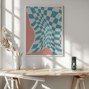 Line Drying Fabric In the Wind Poster