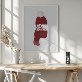 Get cozy (red) Poster