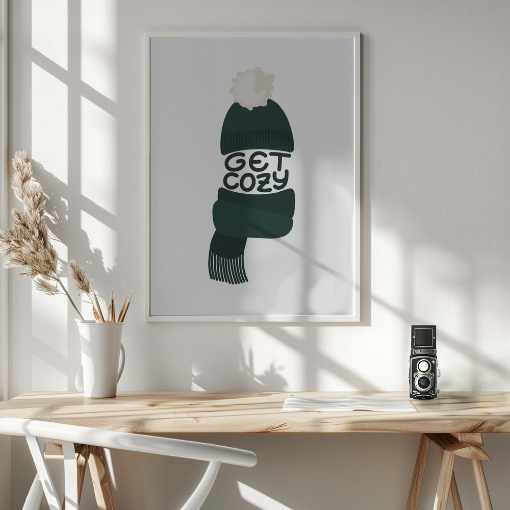 Get cozy (green) Poster