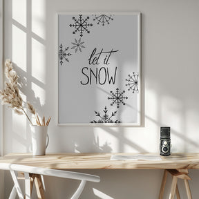 Inky let it snow Poster