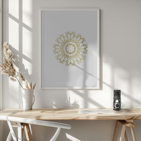 Gold lace snowflake (1) Poster