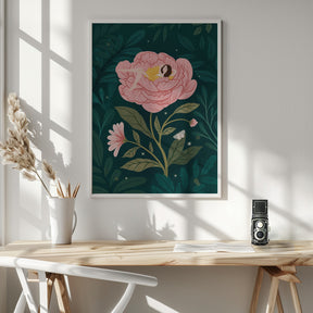 Peony Girl Poster