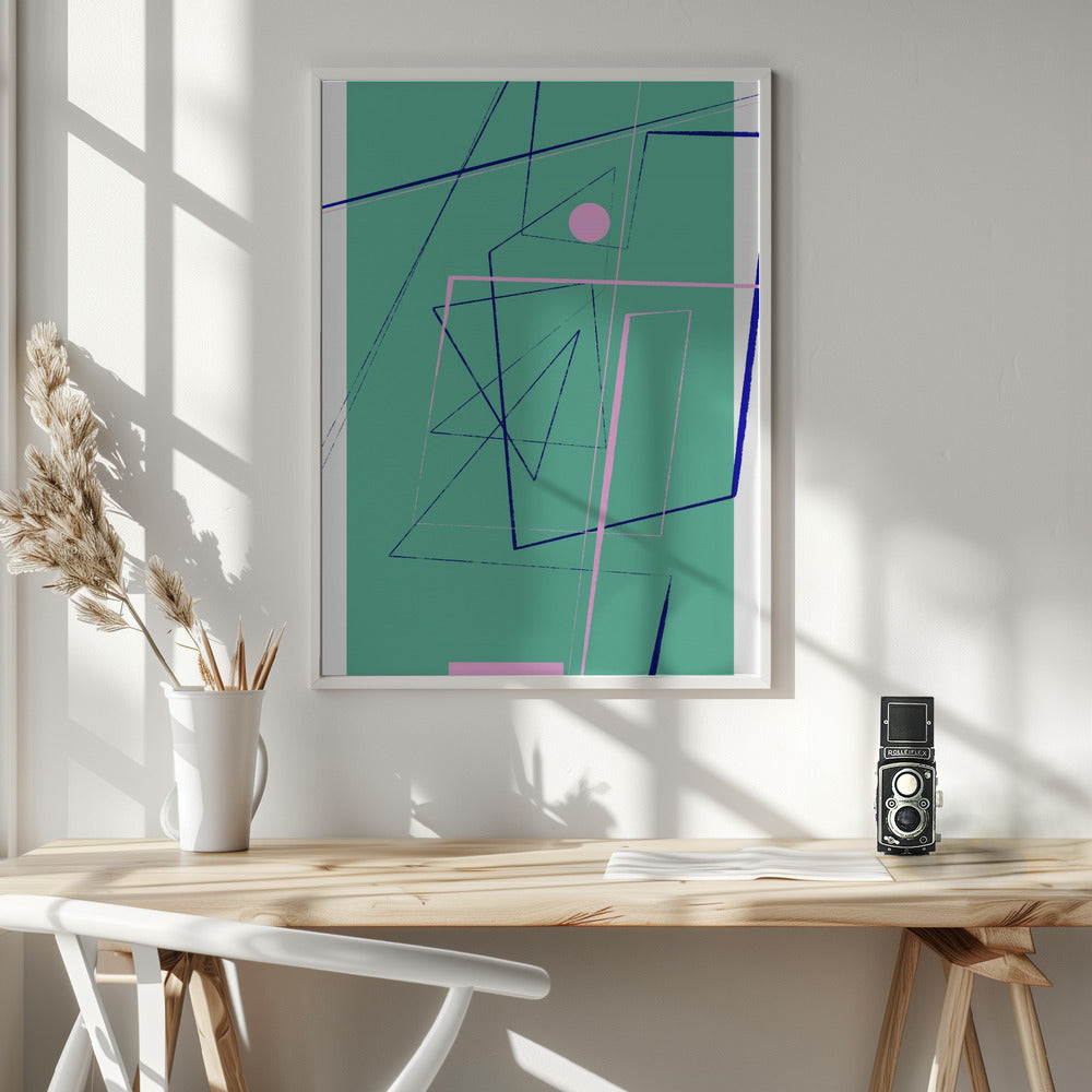 Angular Lines No24 Poster