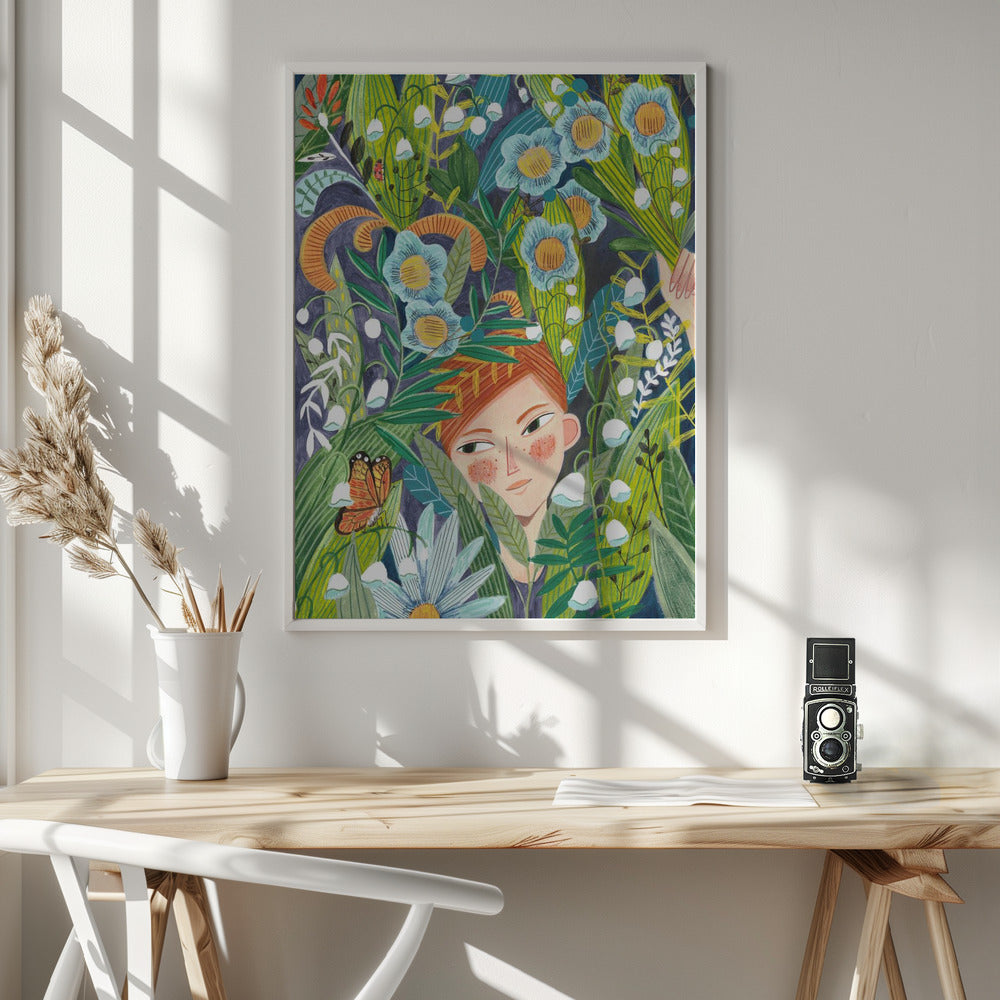 Woman in nature Poster