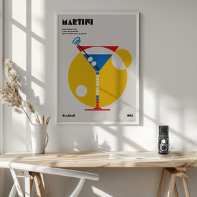 Martini Bauhaus Cocktail Poster