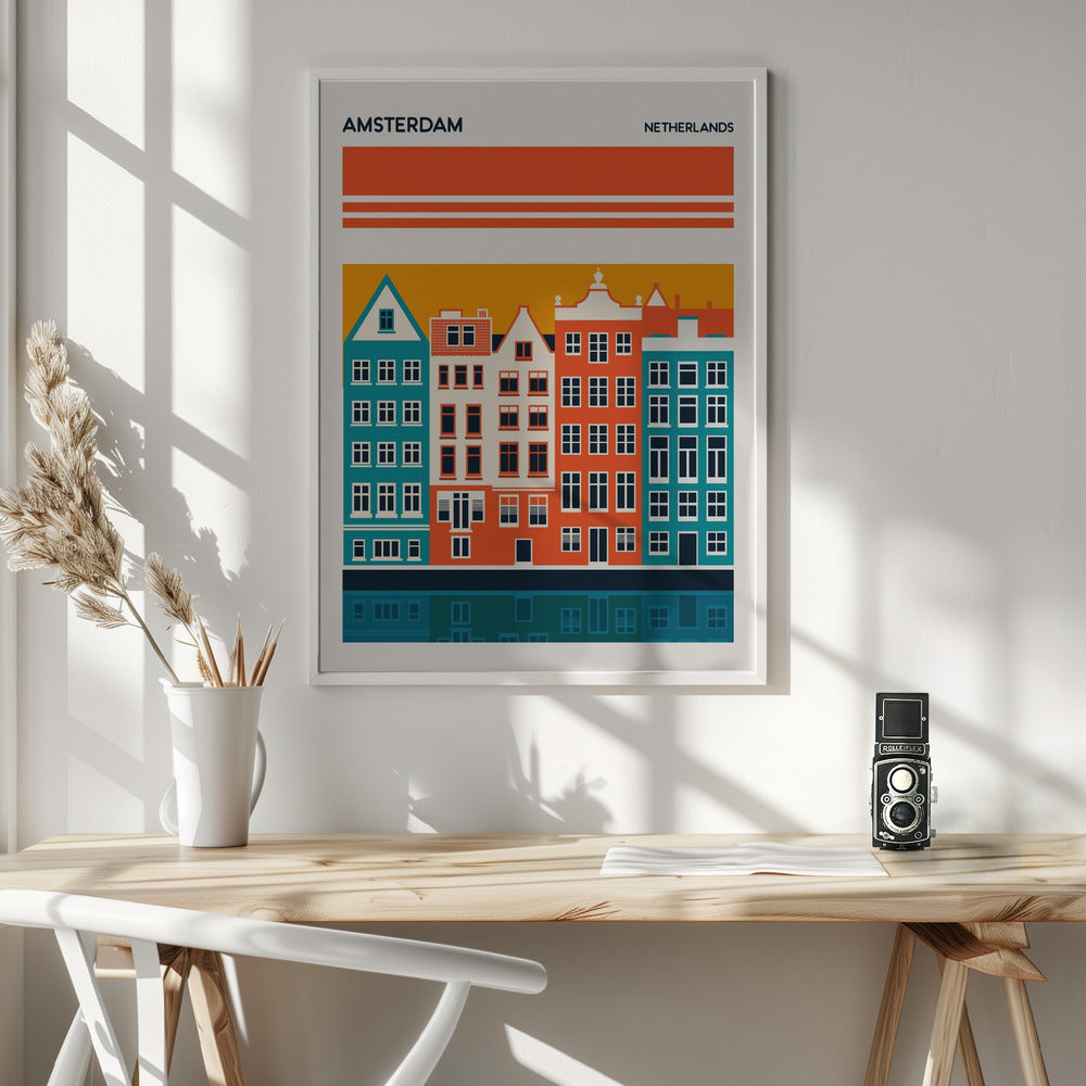 Amsterdam Travel Poster Poster