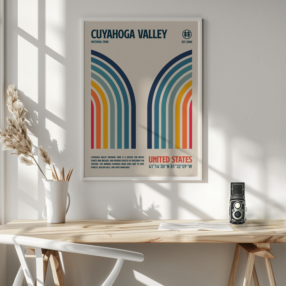 Cuyahoga National Park Travel Poster Poster