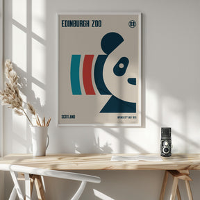 Edinburgh Zoo Travel Poster Poster