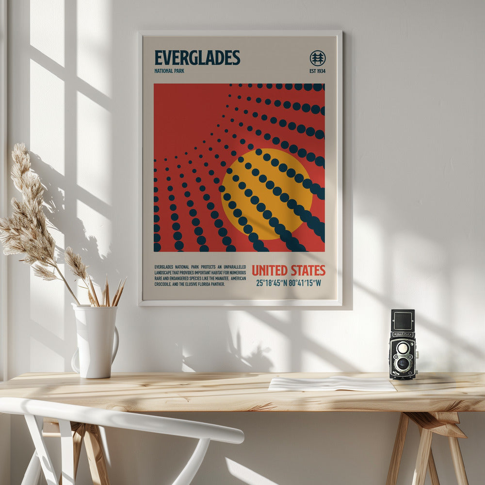 Evergldes National Park Travel Poster Poster