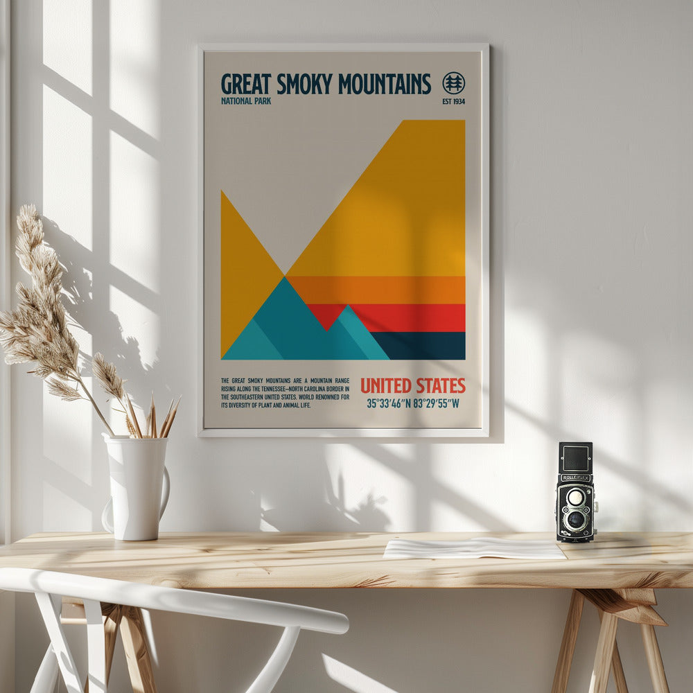 Great Smoky National Park Travel Poster Poster