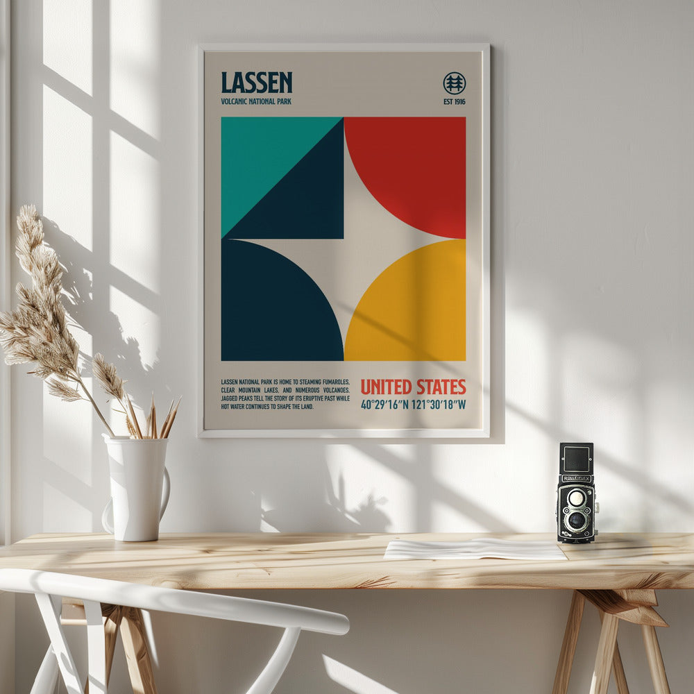 Lassen National Park Travel Poster Poster