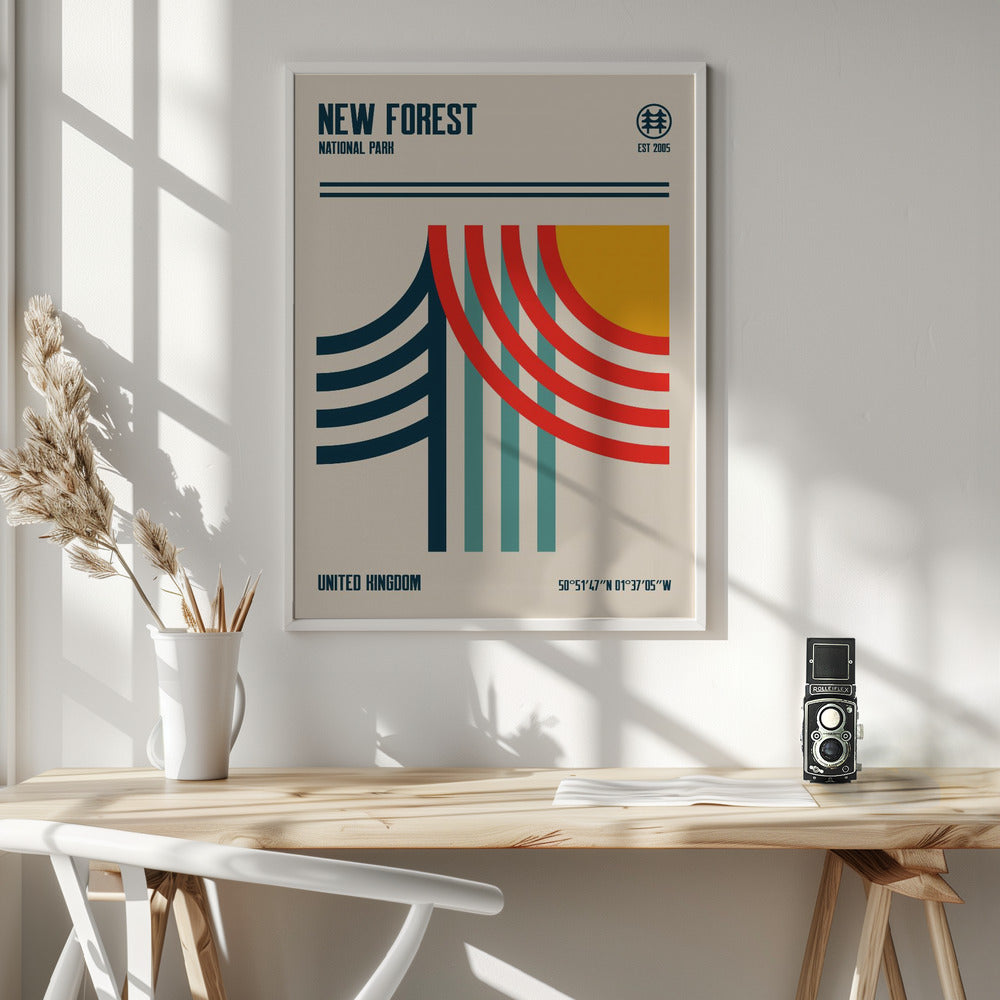 New Forest National Park Travel Poster Poster