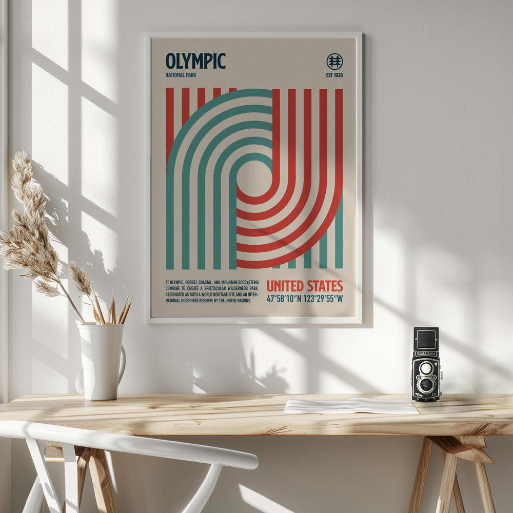 Olympic National Park Travel Poster Poster