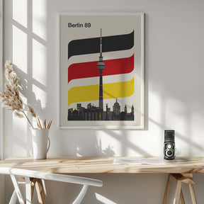 Berlin Retro Travel Print Poster