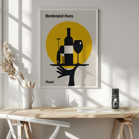 Mosel Wine Minimalist Print Poster