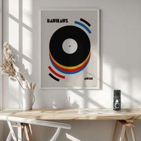 Bauhaus Musik Retro Illustration Poster