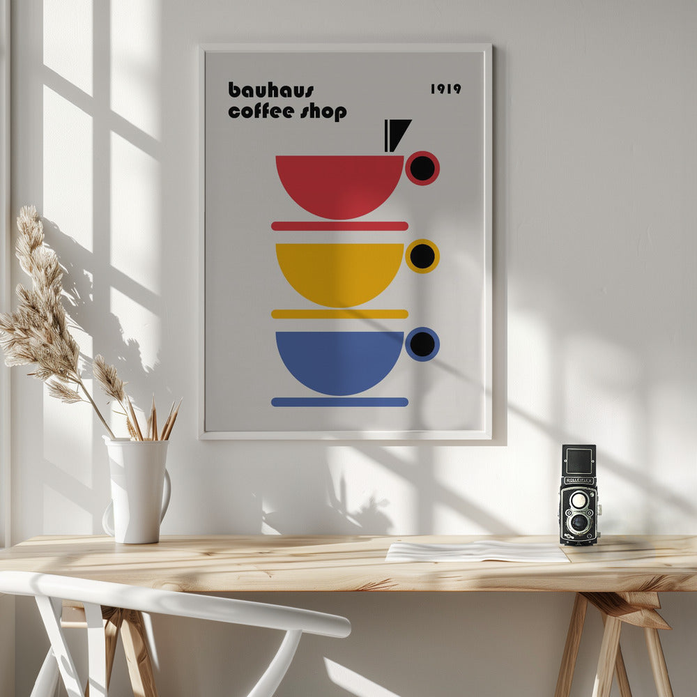 Bauhaus Coffee Minimalist Poster