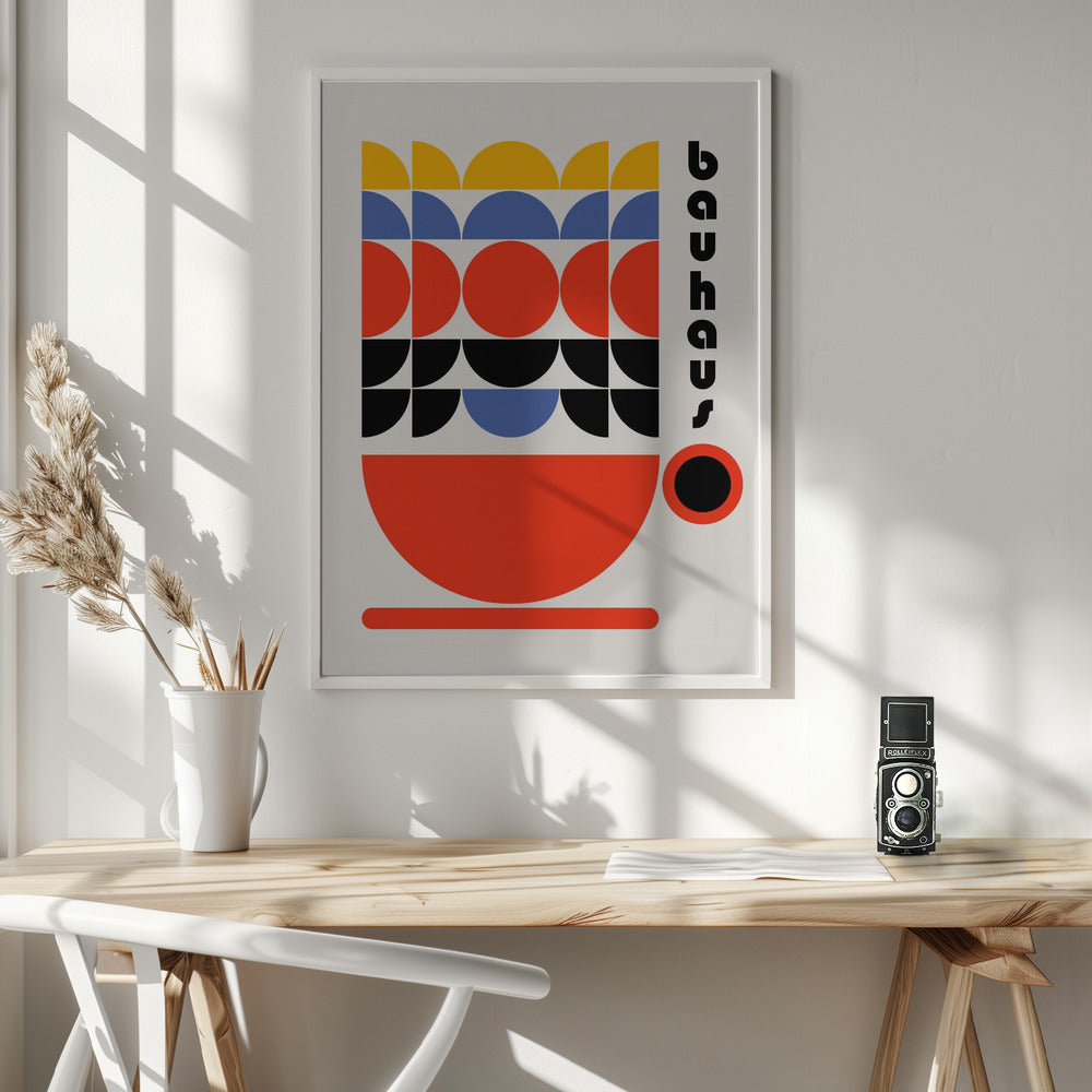 Bauhaus Coffee 70s Decor Poster