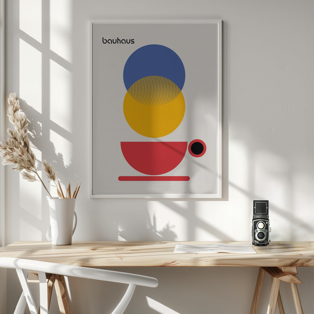 Bauhaus Coffee Abstract Poster