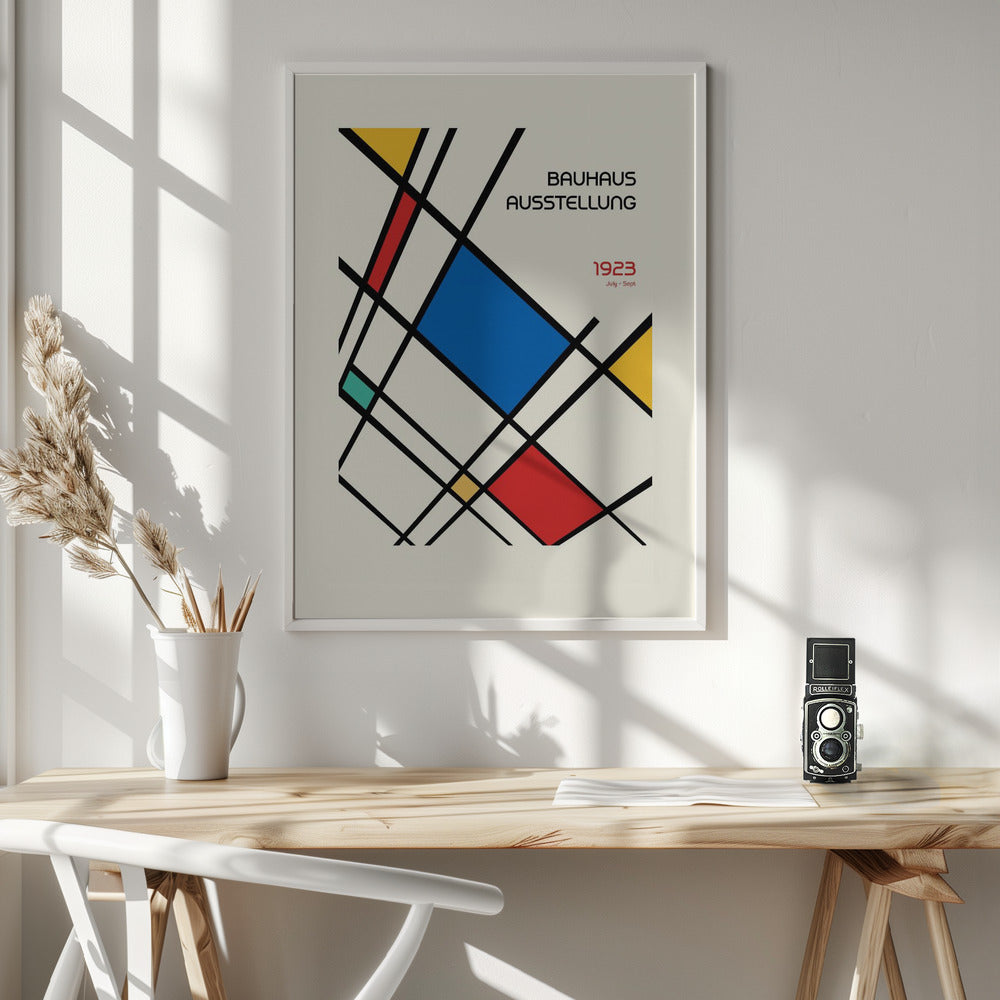 Bauhaus Geometric Design Retro Poster