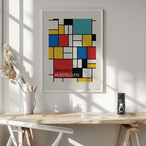 Bauhaus Geometric Design Retro Poster