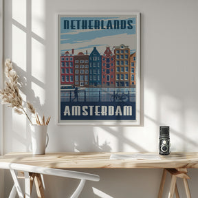 Amsterdam Travel Print Poster